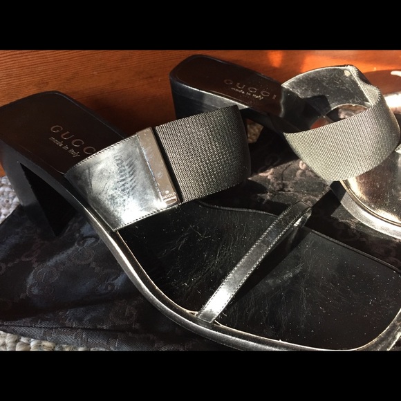 SOLD Gucci authentic sandals size 9 1/2 mint! - Picture 7 of 8